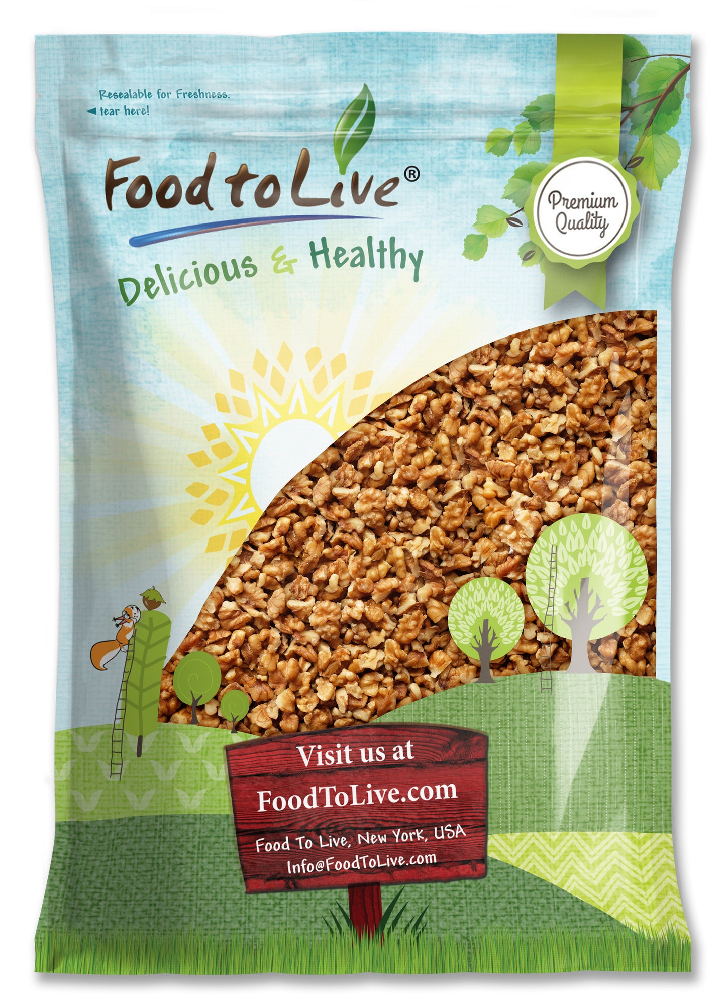 California Walnut Pieces - by Food To Live
