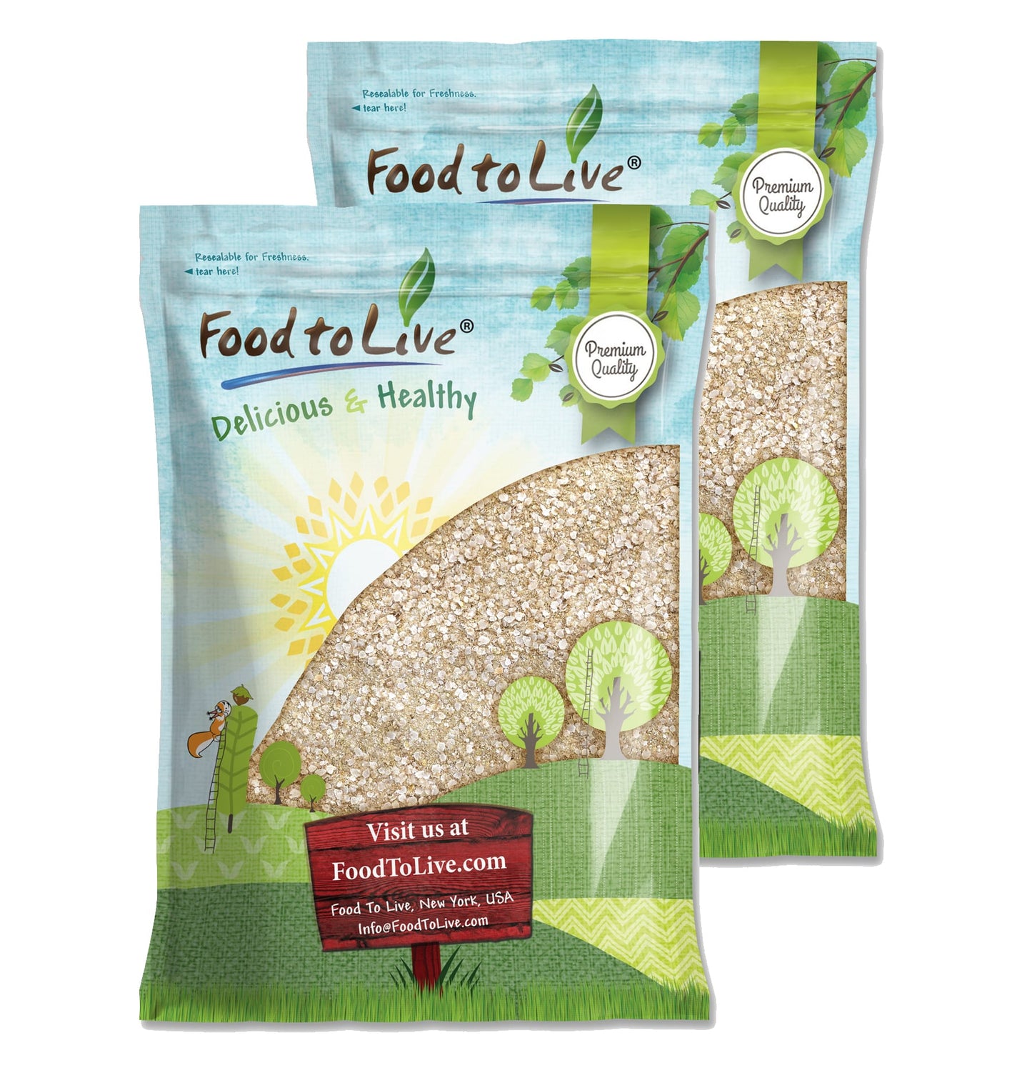 White Quinoa Flakes - by Food To Live