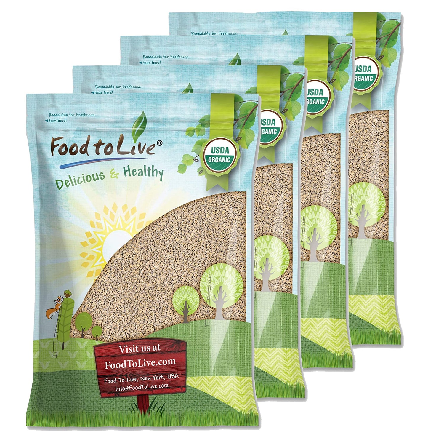 Organic Spelt Berries - by Food To Live