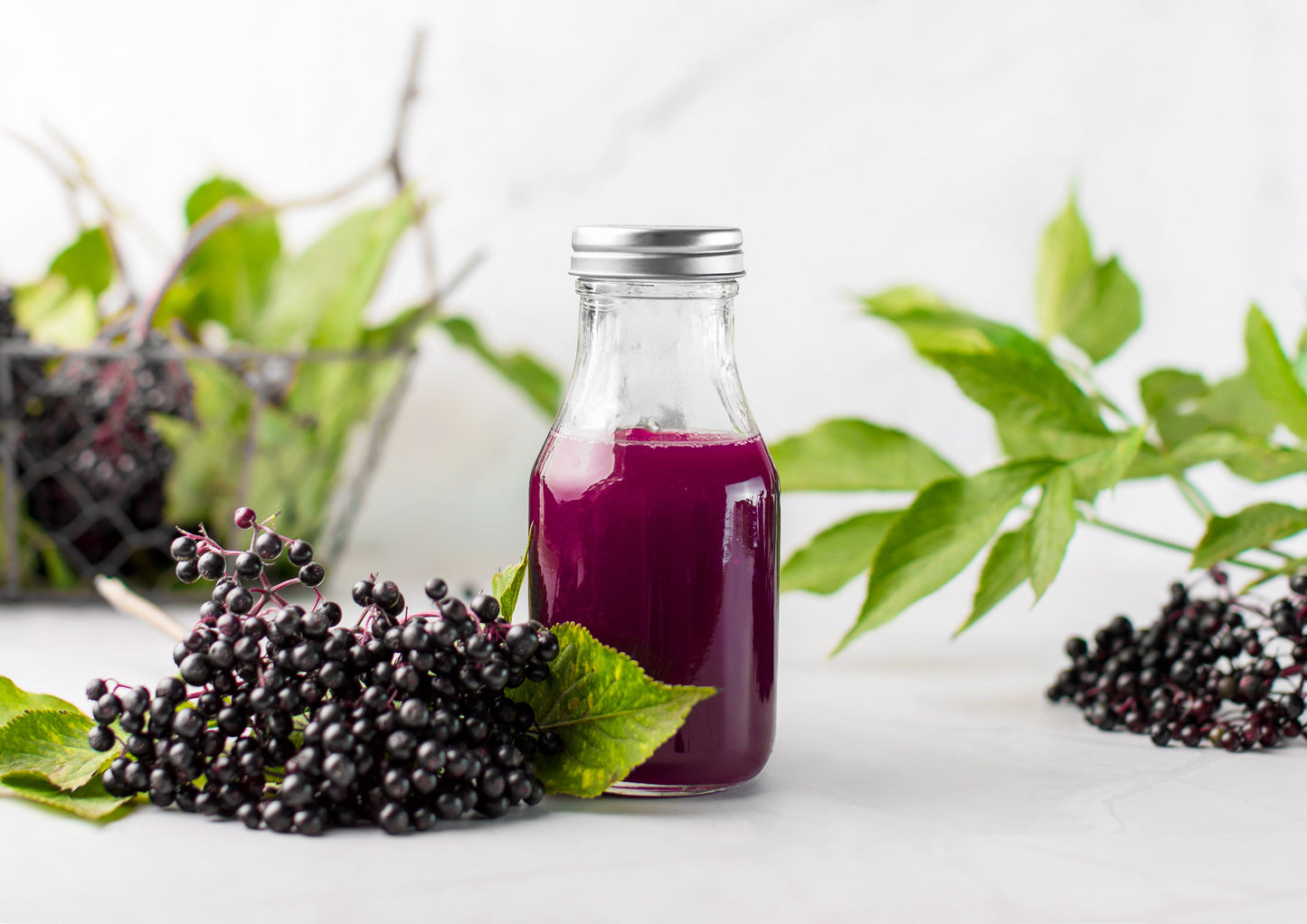 Black Elderberry Juice Powder - Made from Raw Dried Berries, Unsulfured, Vegan, Bulk, Great for Baking, Juices, Smoothies, Yogurts, and Instant Breakfast Drinks, No Sulphites - by Food to Live