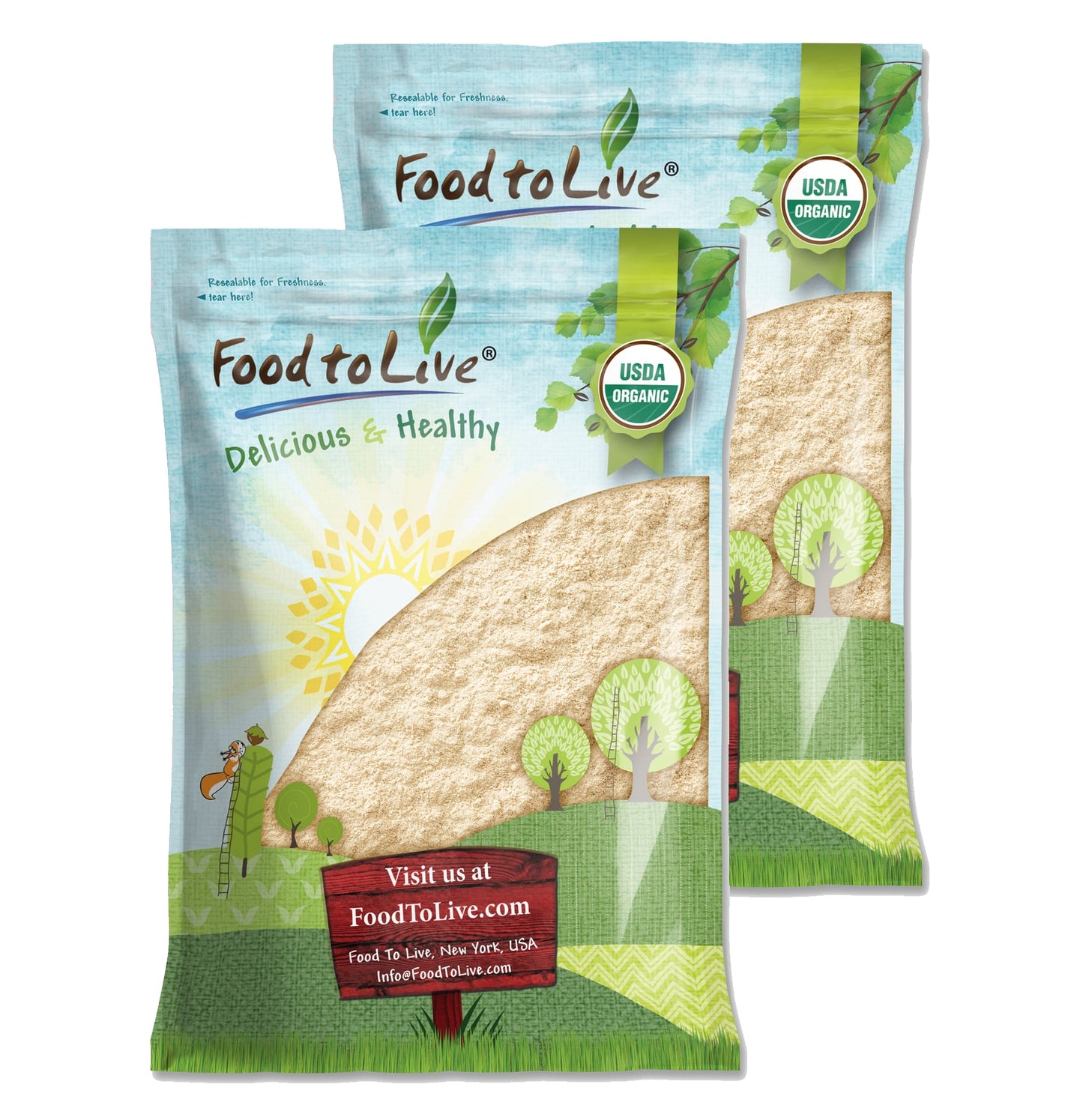 Organic Green Pea Flour - by Food To Live