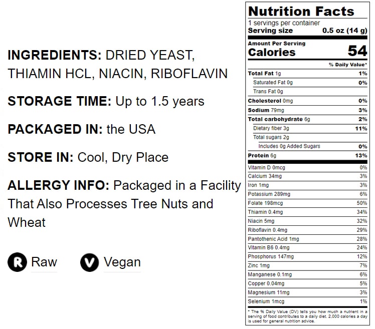 Nutritional Yeast Flakes - by Food To Live