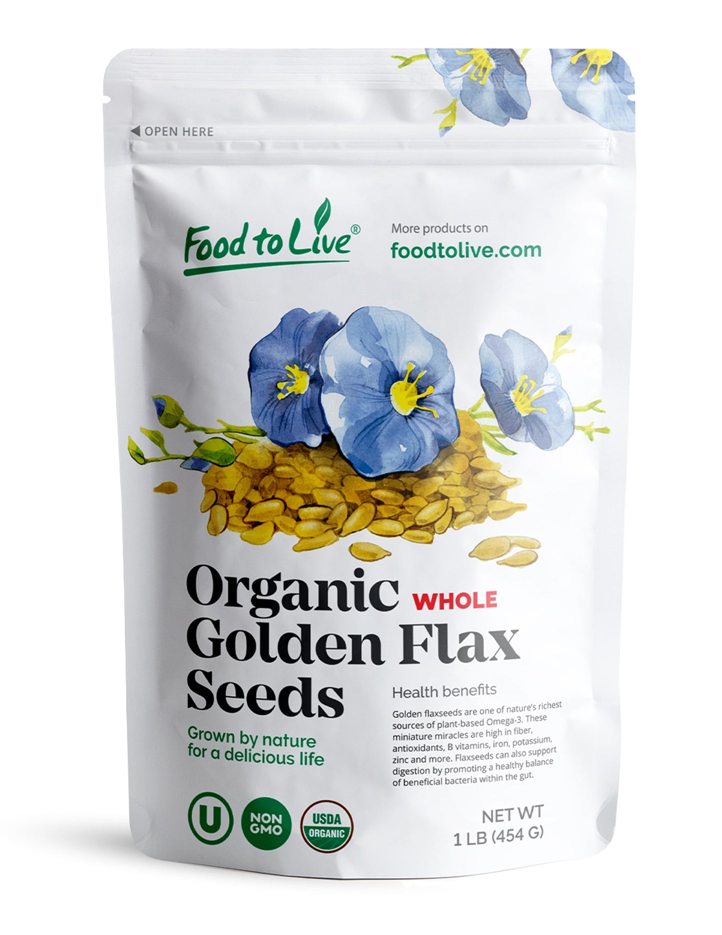 Organic Golden Flaxseed - by Food To Live
