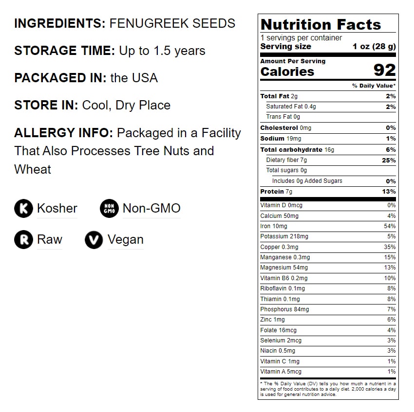Fenugreek Powder - by Food To Live