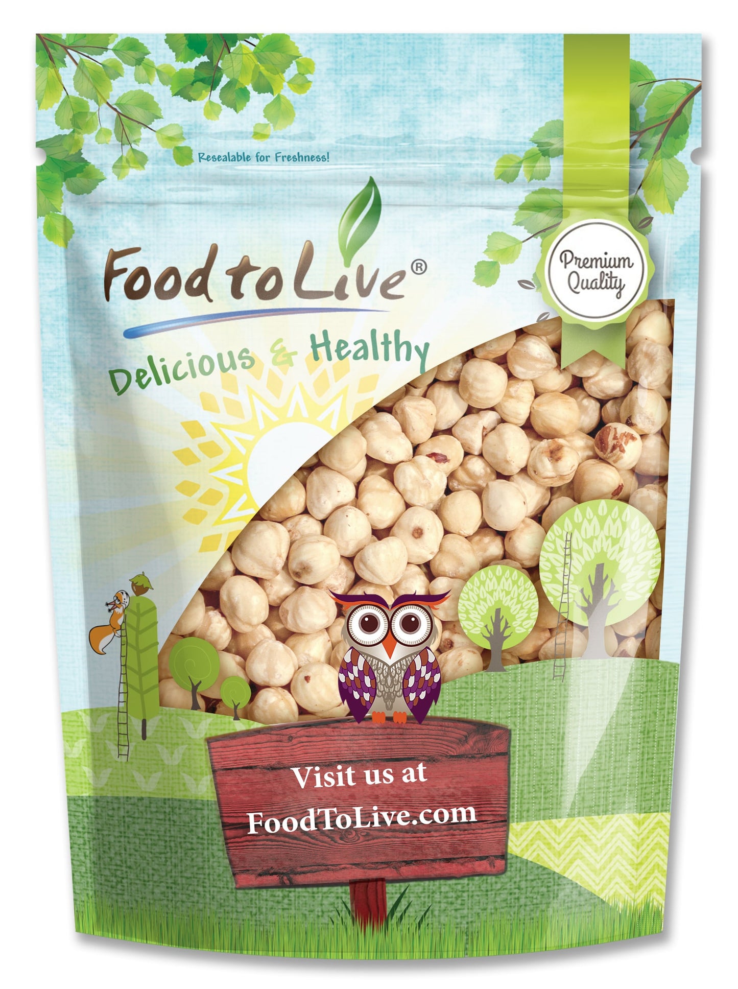 Blanched Hazelnuts - by Food To Live