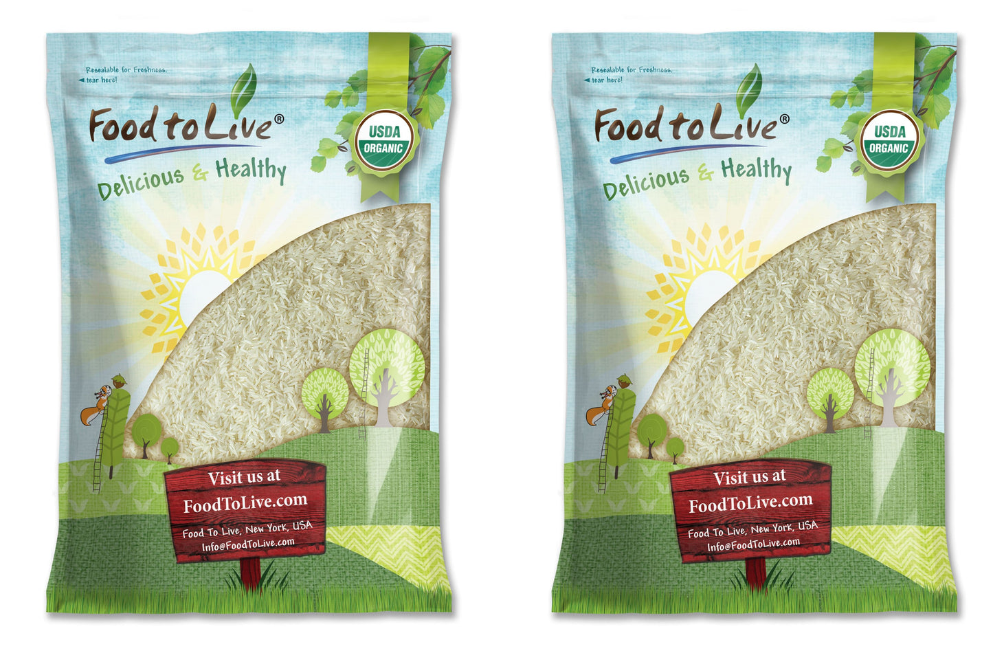 Organic Basmati White Rice - by Food To Live