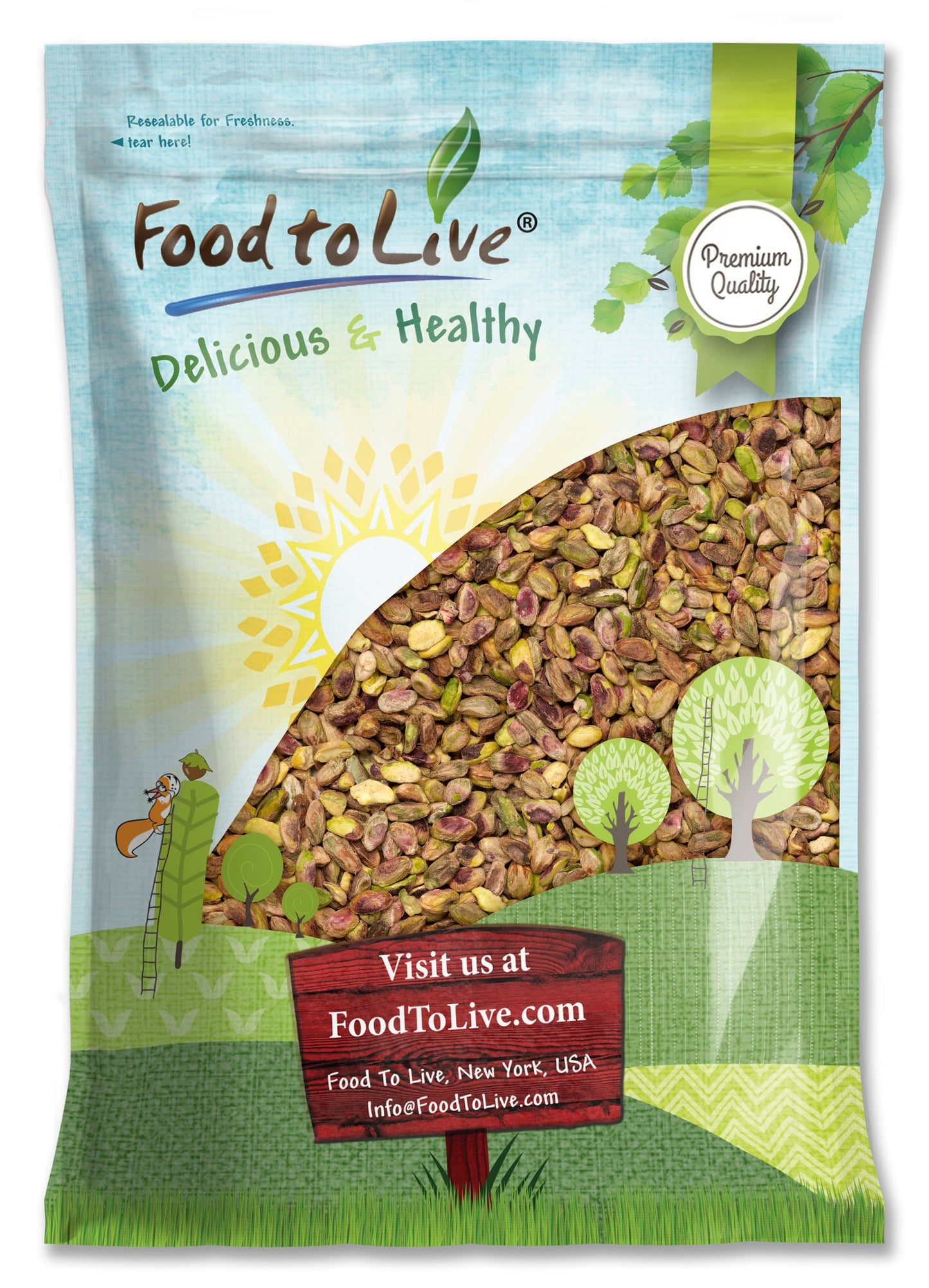 Dry Roasted Pistachio Kernels - by Food To Live