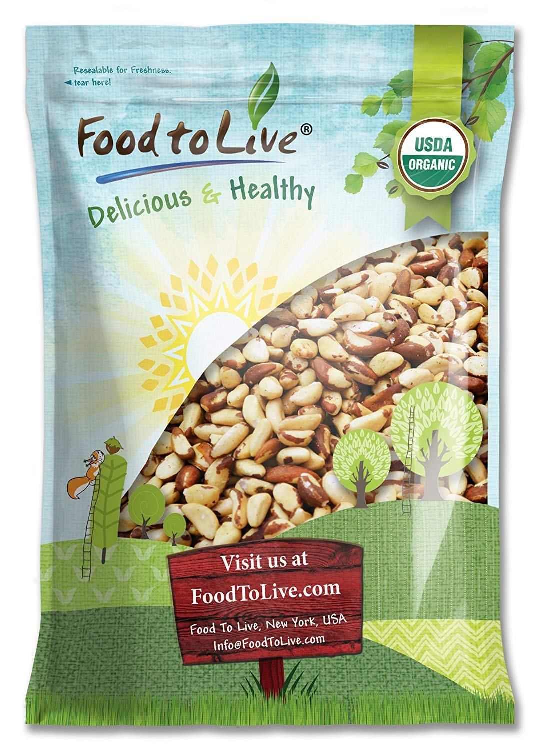 Organic Brazil Nuts - by Food To Live