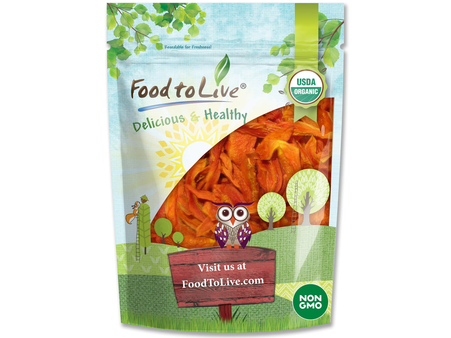 Organic Dried Papaya Spears - by Food To Live