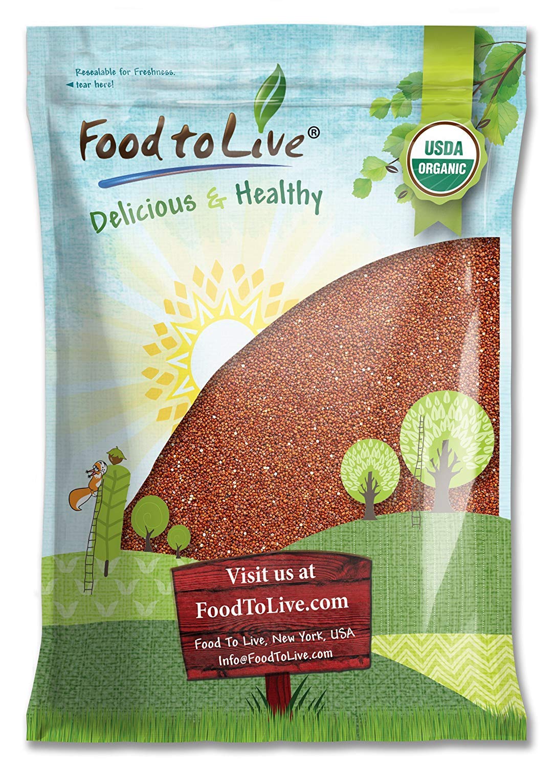 Organic Red Quinoa - by Food To Live