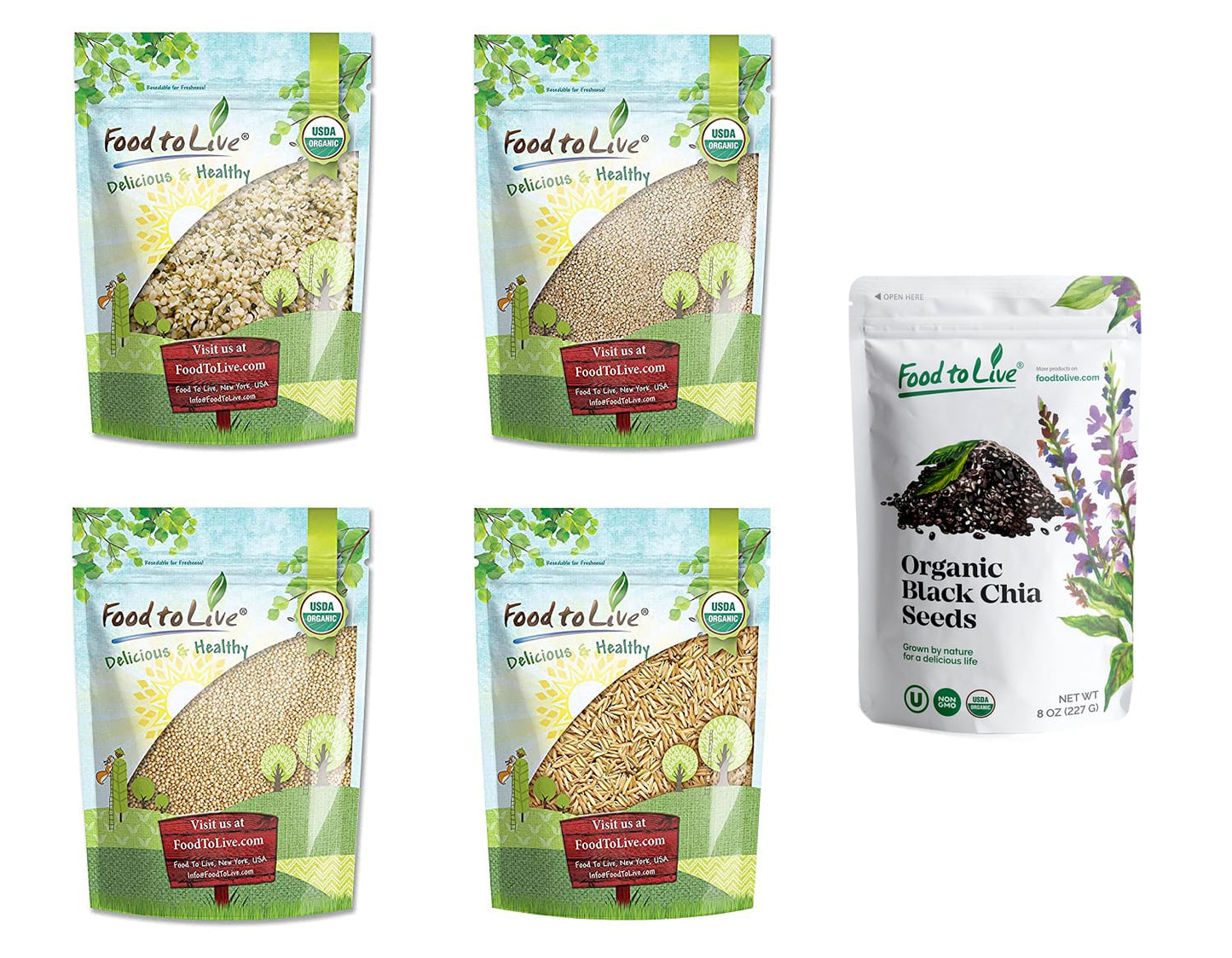 Organic Super Seeds in a Gift Box - by Food To Live