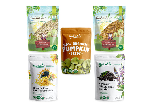 Organic Omega-3 Seeds in a Gift Box - by Food To Live