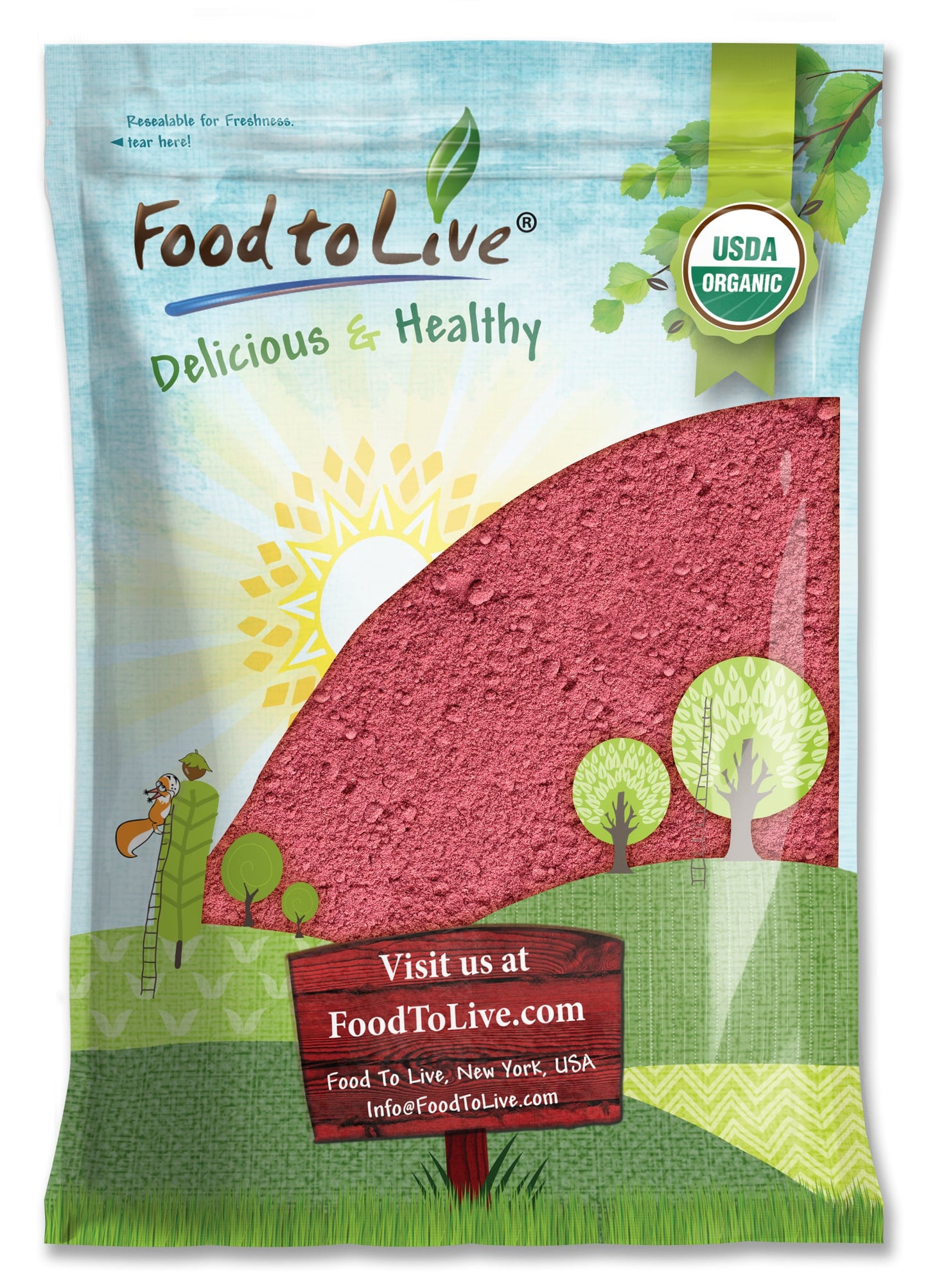 Organic Strawberry Powder - by Food To Live
