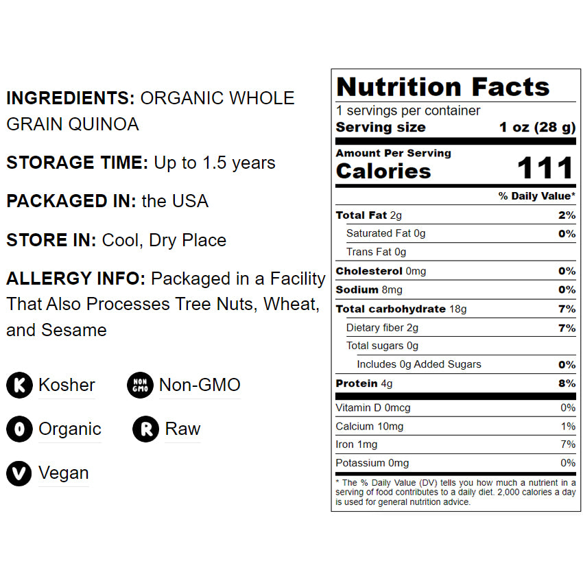 Organic White Quinoa Flour - by Food To Live