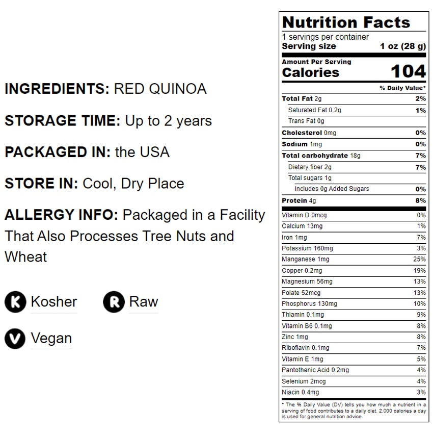Red Quinoa - by Food To Live