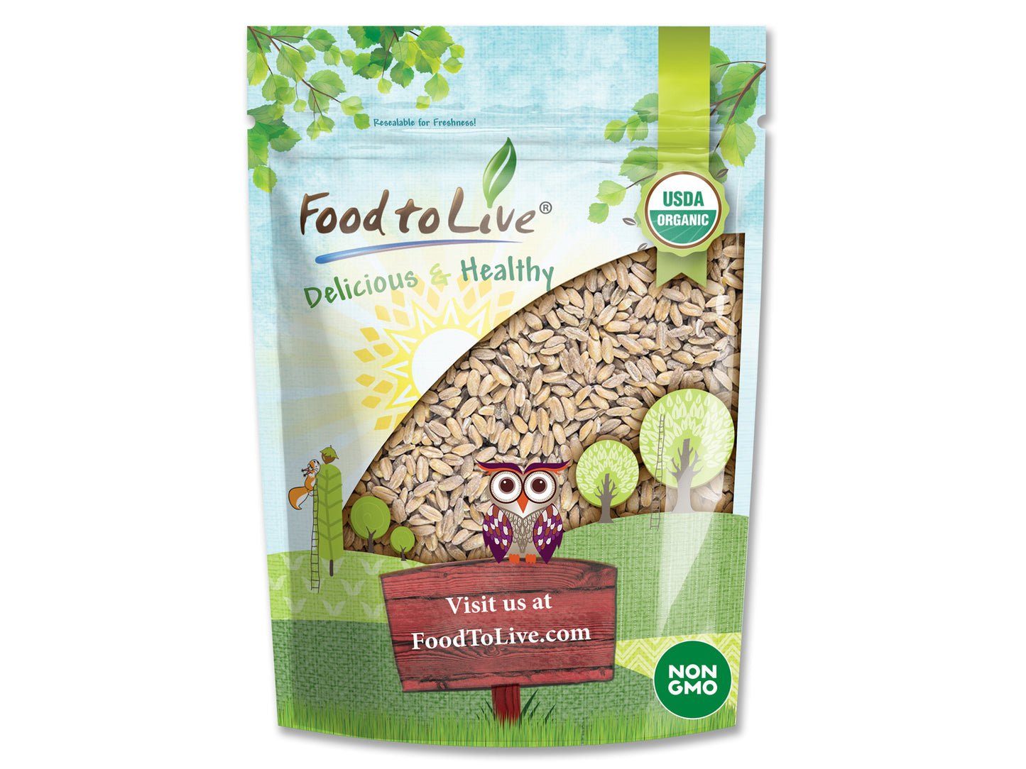 Organic Spelt Berries - by Food To Live
