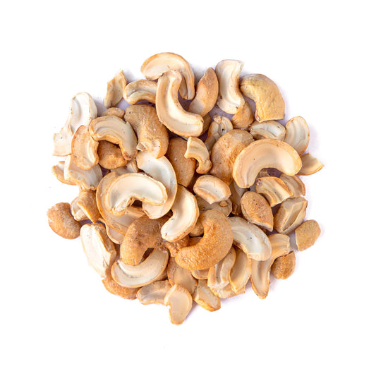 Organic Dry Roasted Cashew Halves and Pieces with Himalayan Salt - by Food To Live
