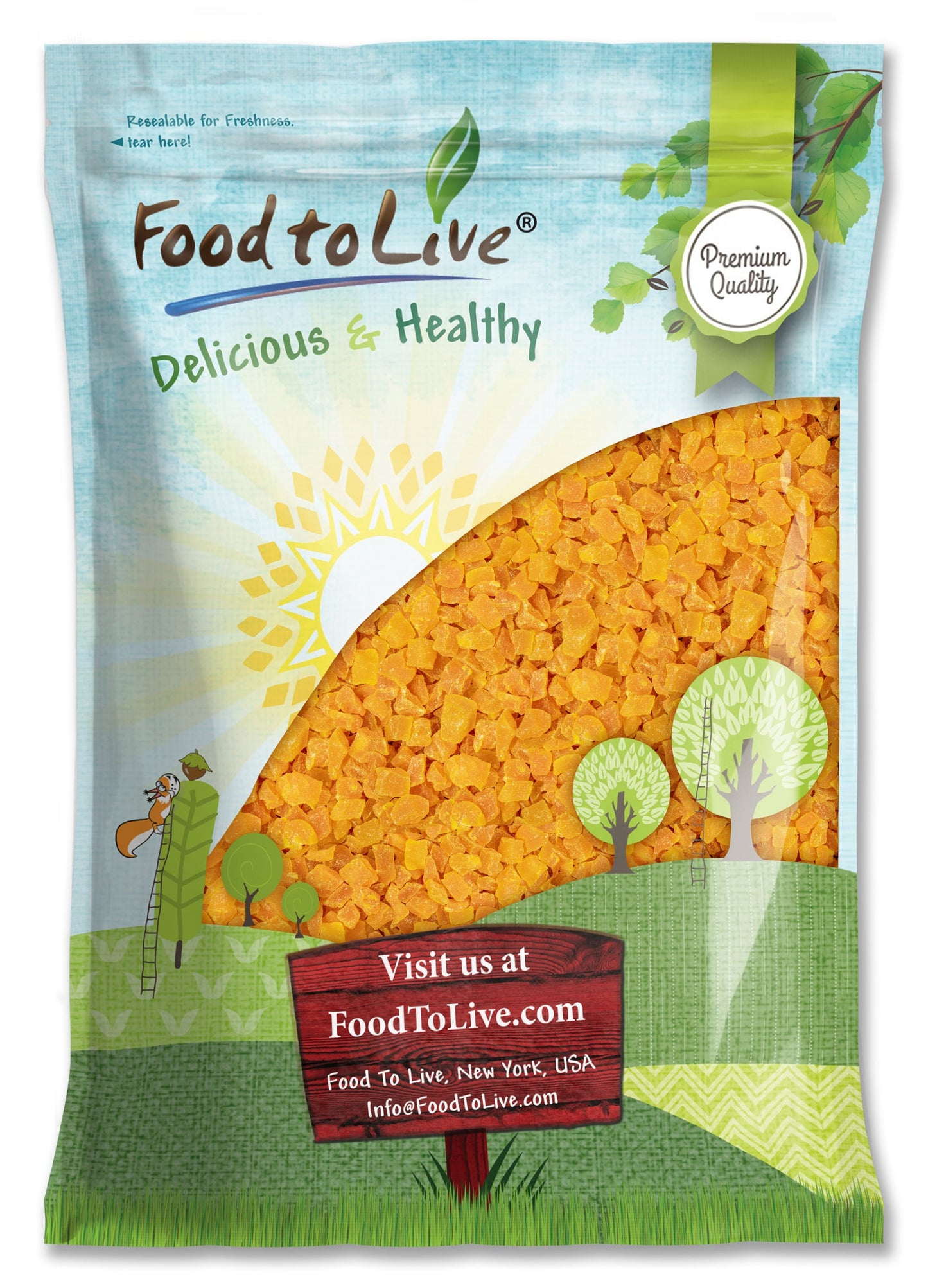 Dried Diced Mango - by Food To Live