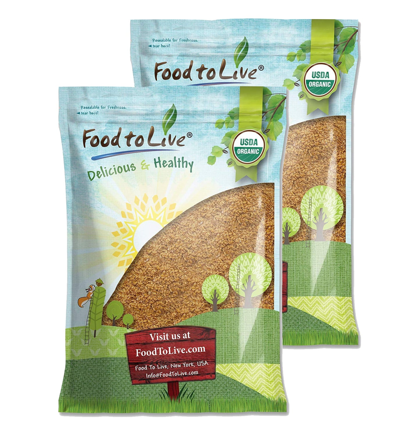 Organic Golden Flaxseed - by Food To Live