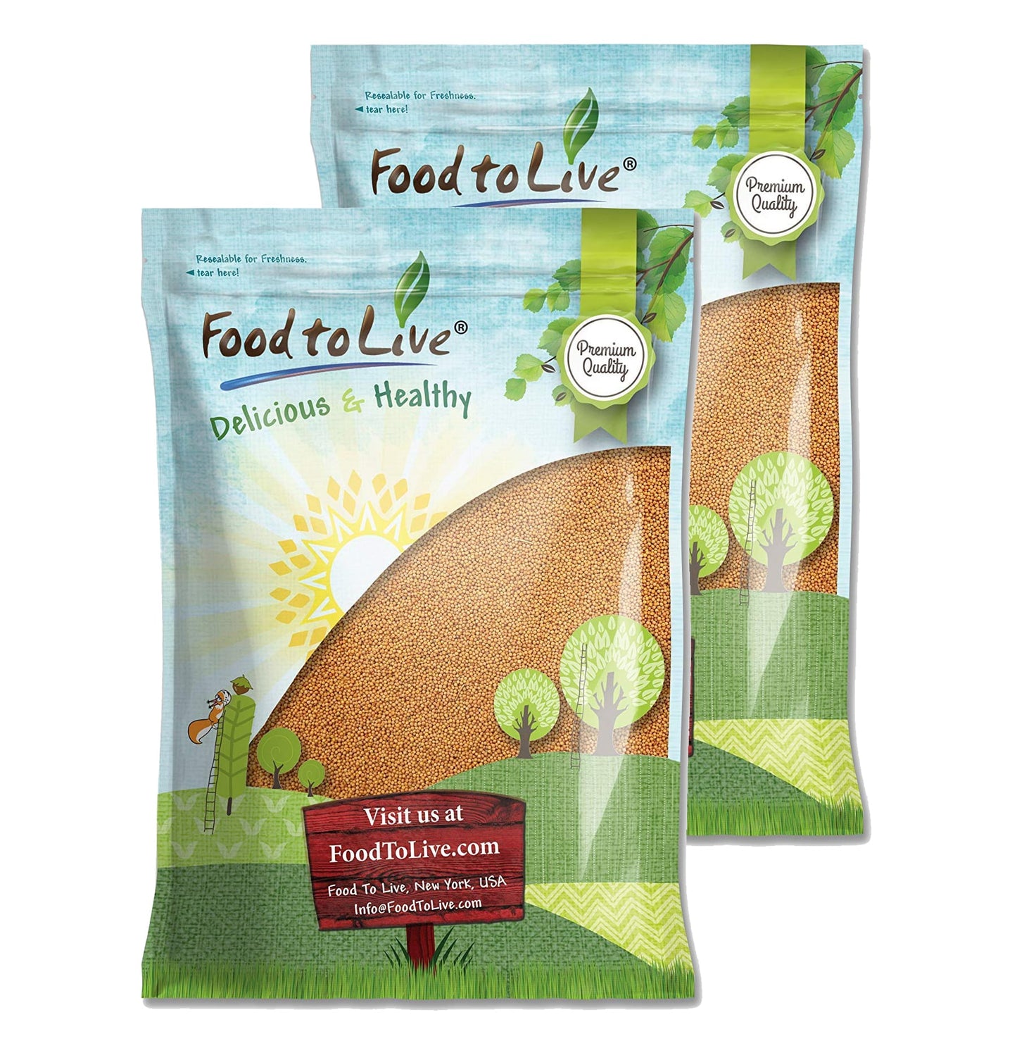 Yellow Mustard Seeds - by Food To Live