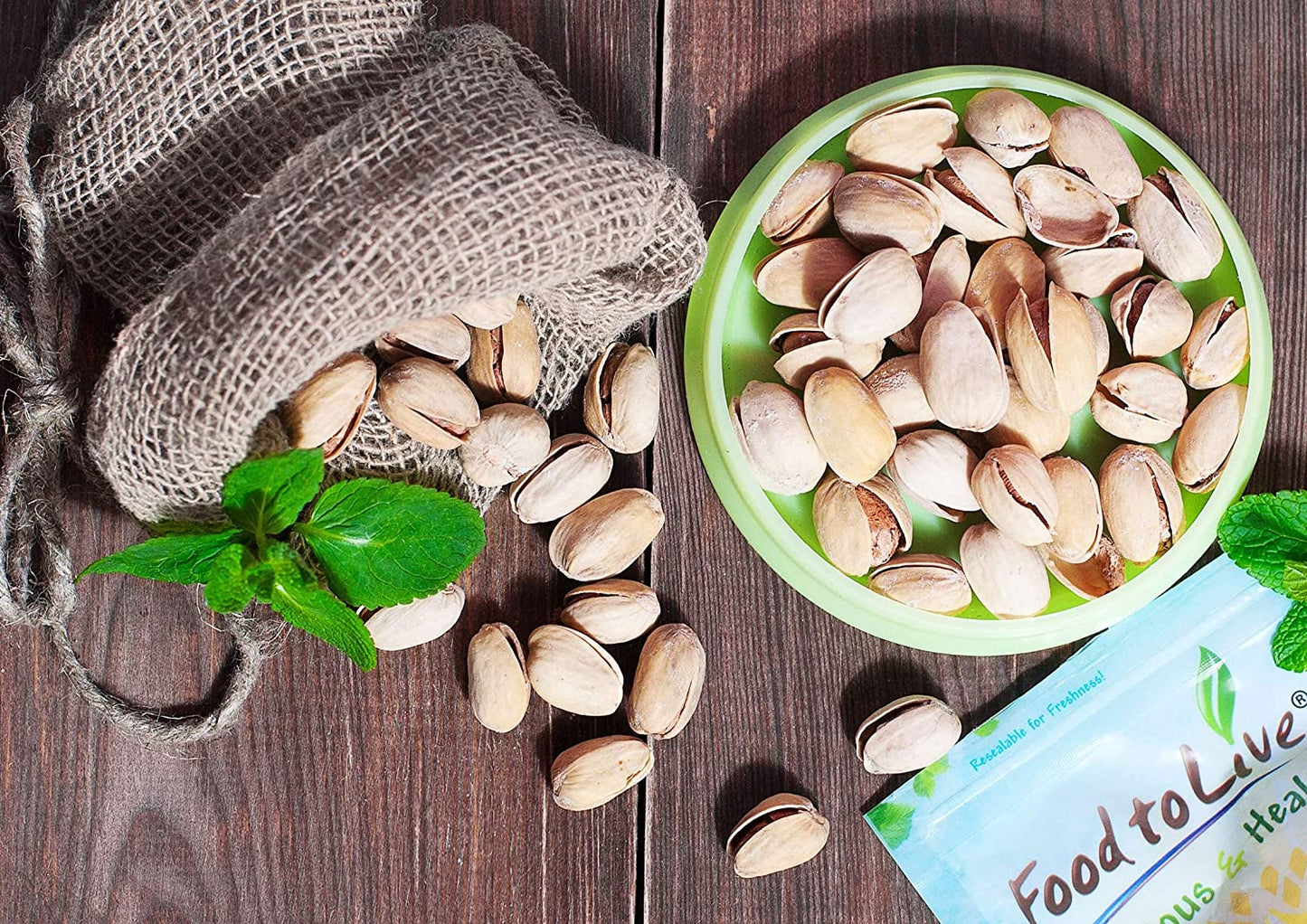 Organic Pistachios - by Food To Live