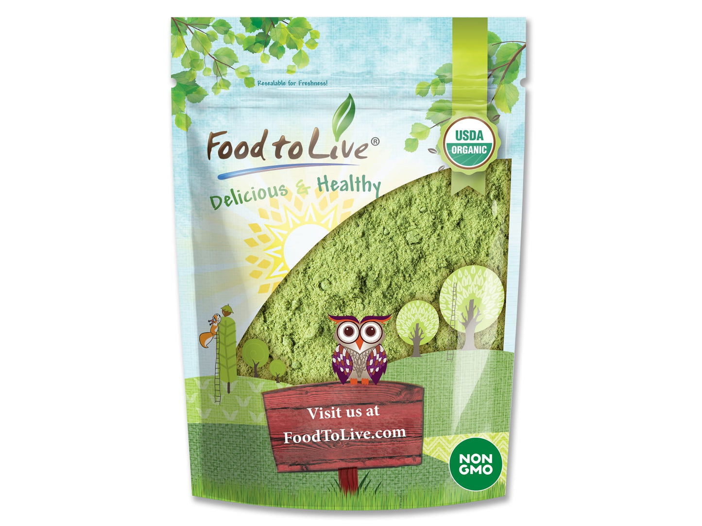 Organic SuperGrass Powder Blend - by Food To Live