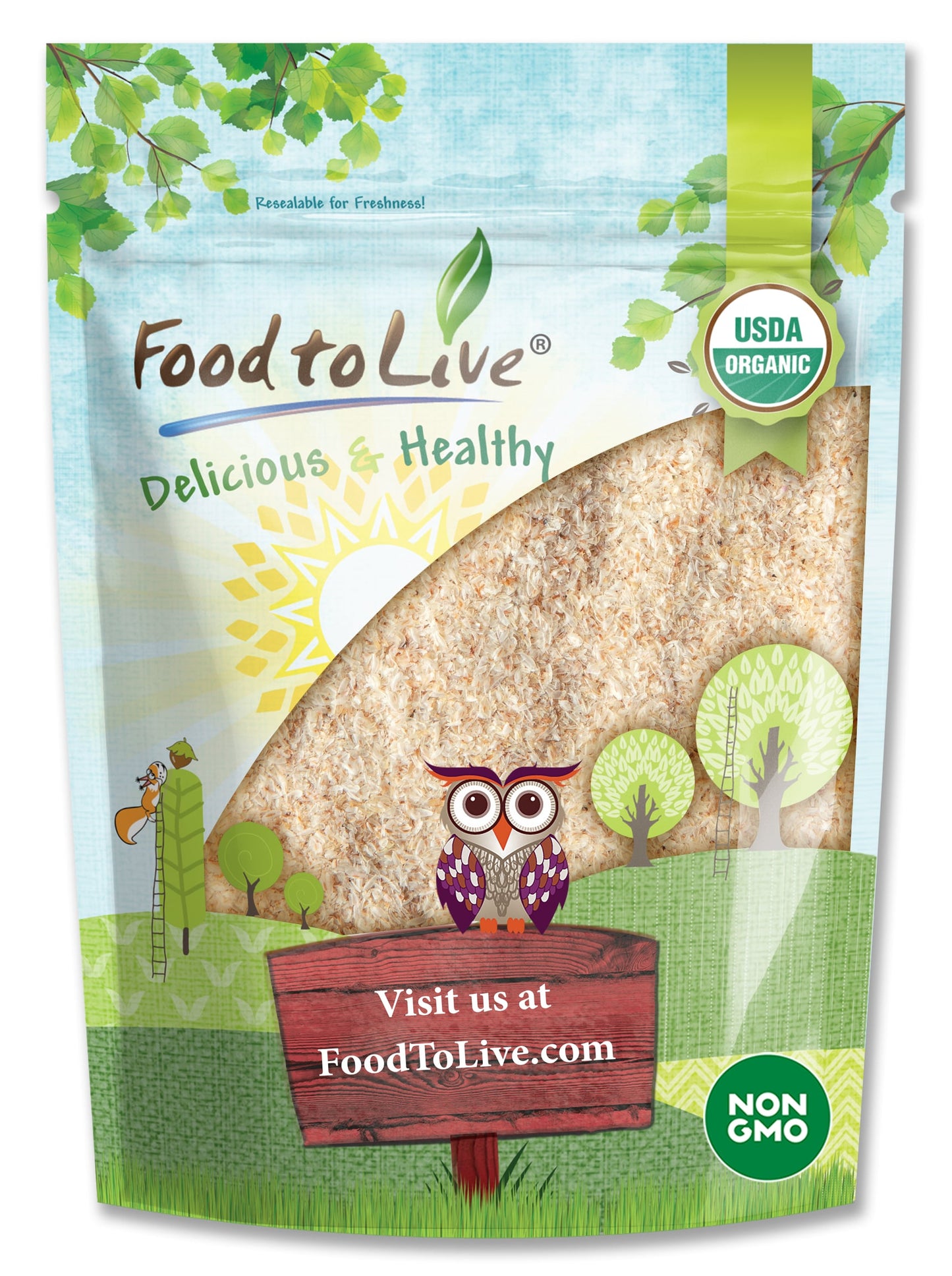 Organic Whole Psyllium Husks - by Food To Live