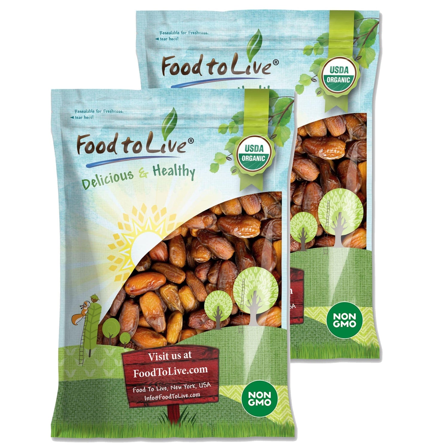 Organic Deglet Noor Dates - by Food To Live
