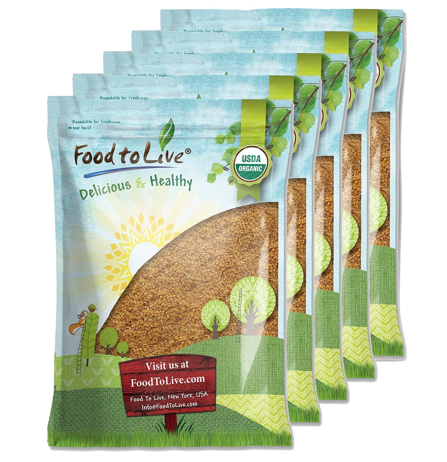 Organic Golden Flaxseed - by Food To Live
