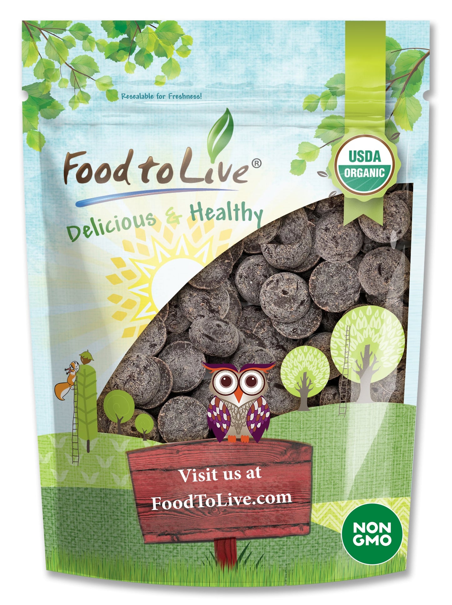 Organic Cacao Paste Wafers - by Food To Live