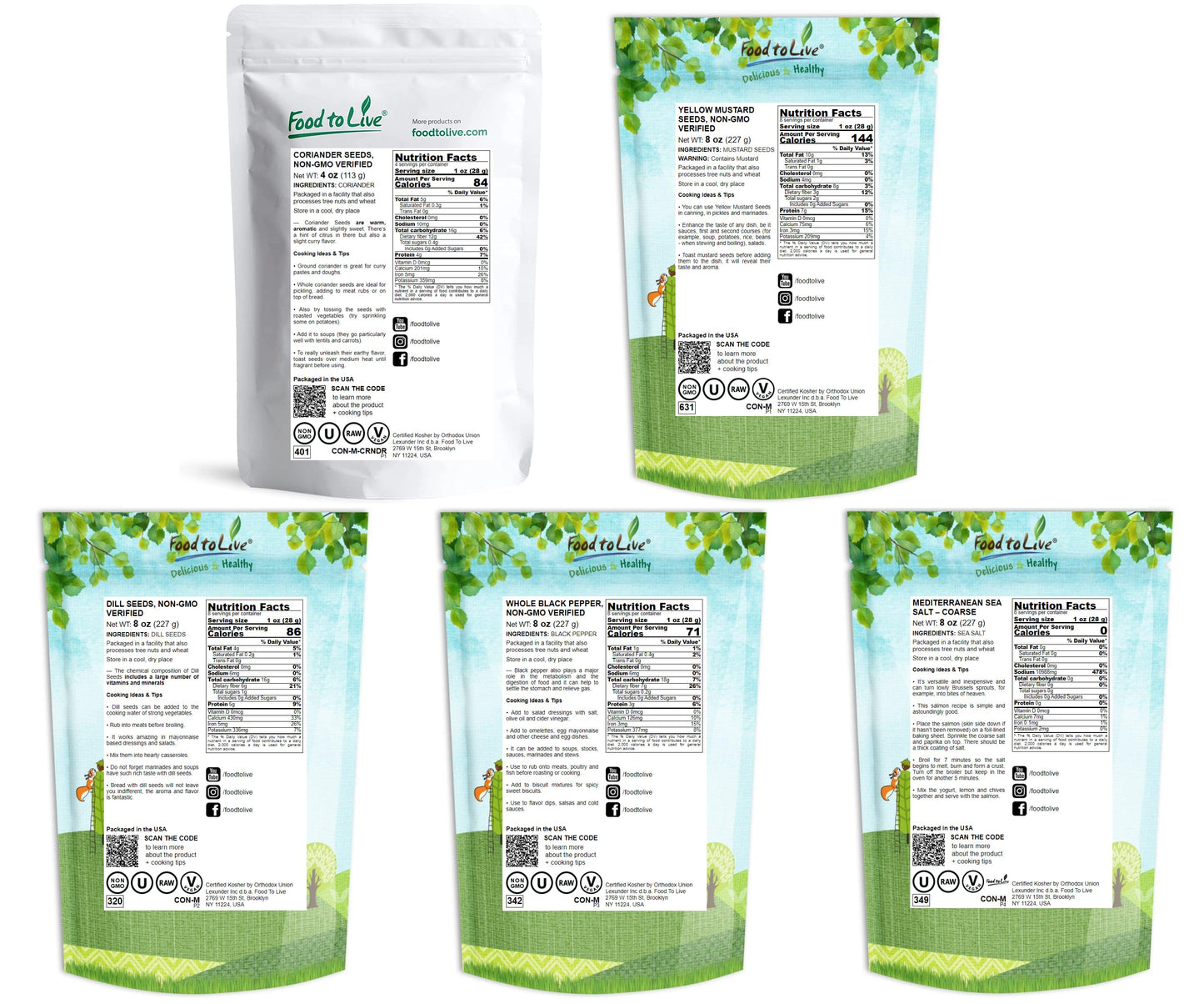 Dill Pickle Seasoning Gift Set - by Food To Live