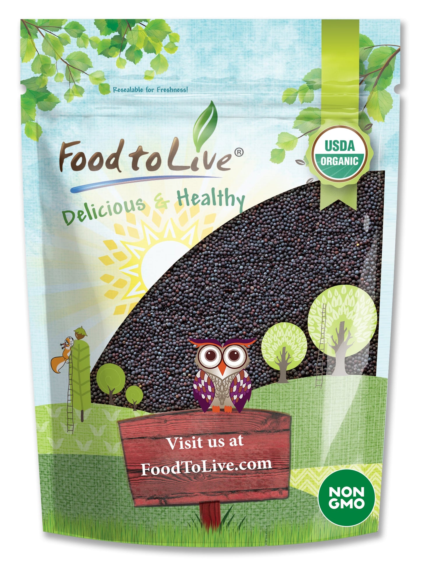 Organic Black Mustard Seeds - by Food To Live