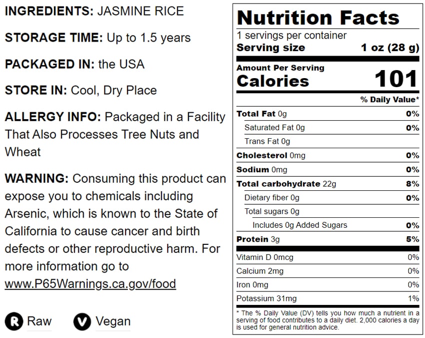Thai Hom Mali Jasmine White Rice - by Food To Live
