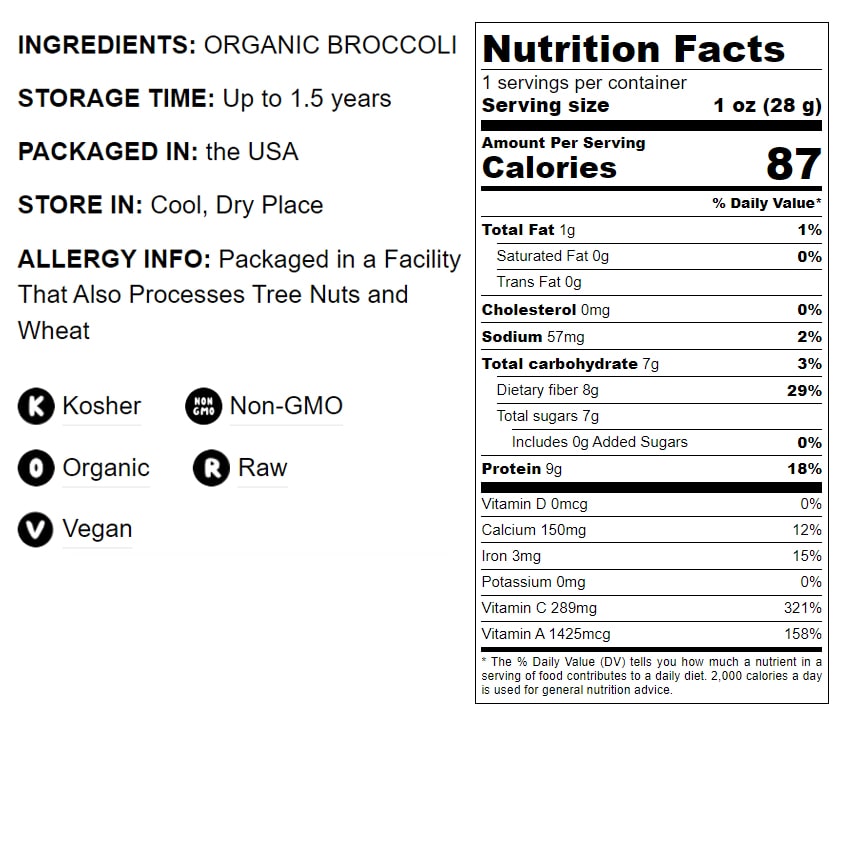 Organic Broccoli Powder - by Food To Live
