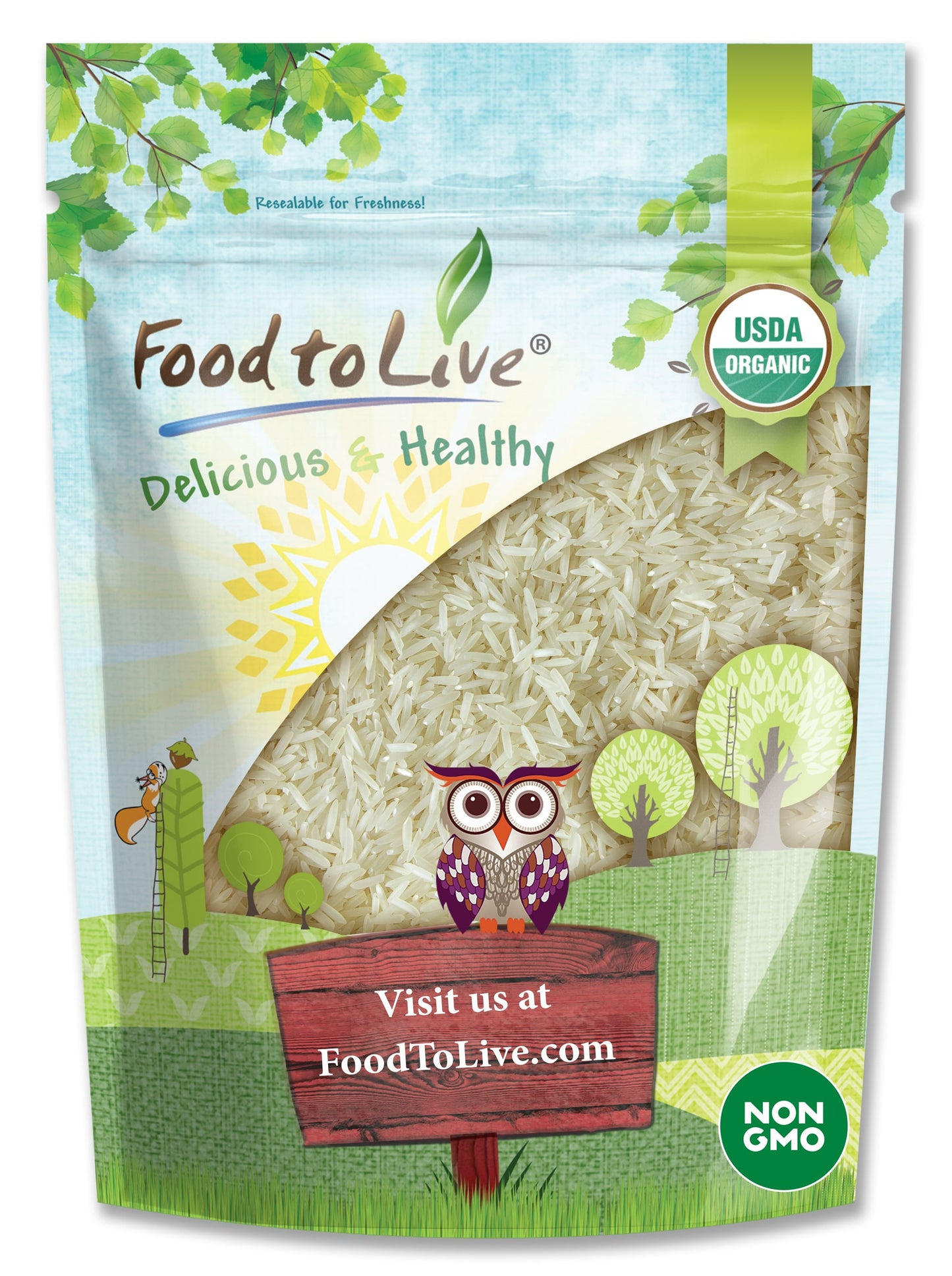 Organic Basmati White Rice - by Food To Live