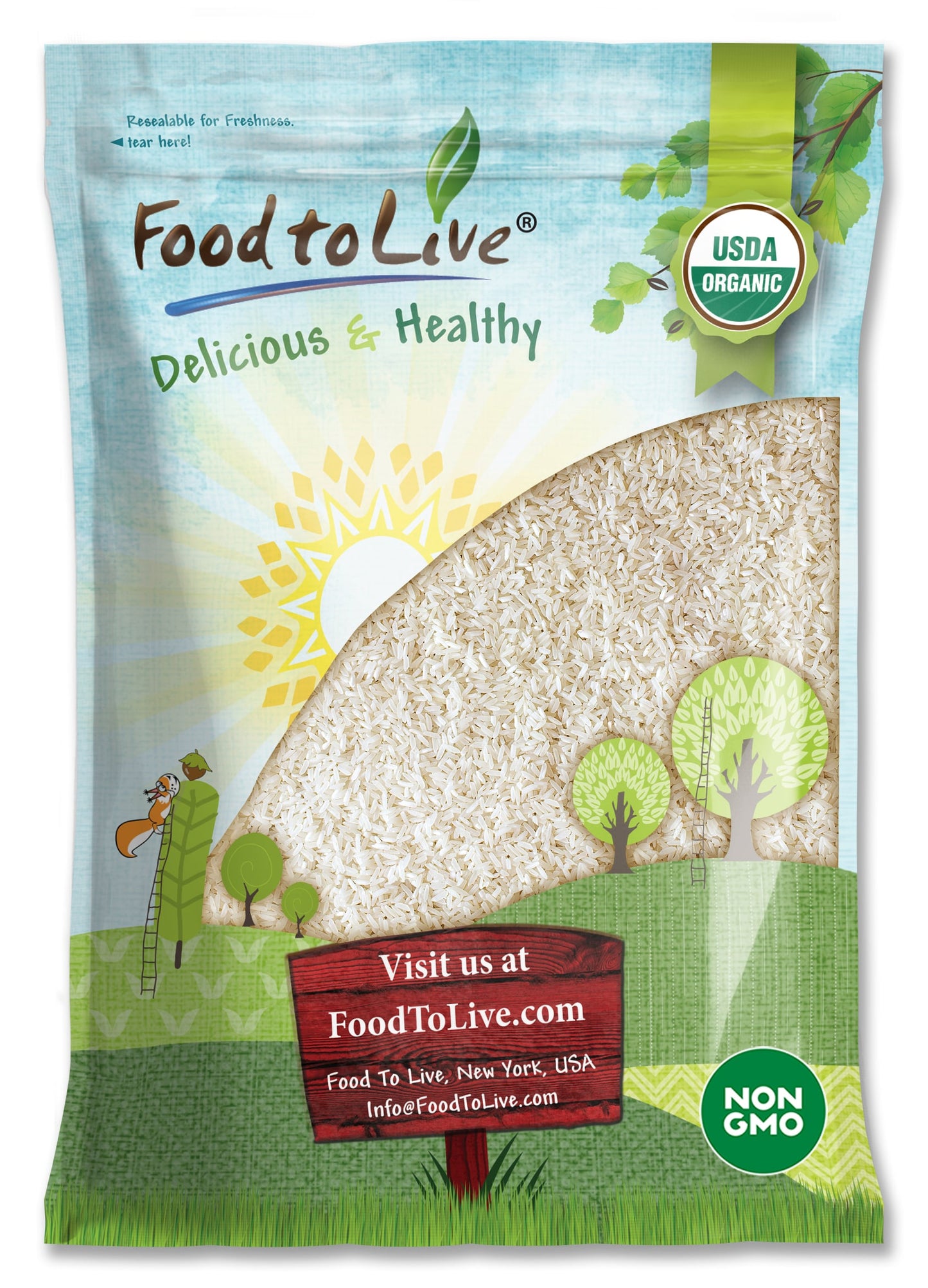 Organic Long Grain White Rice - by Food To Live