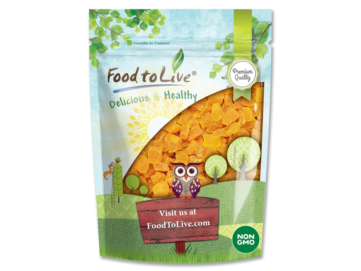 Dried Diced Mango - by Food To Live