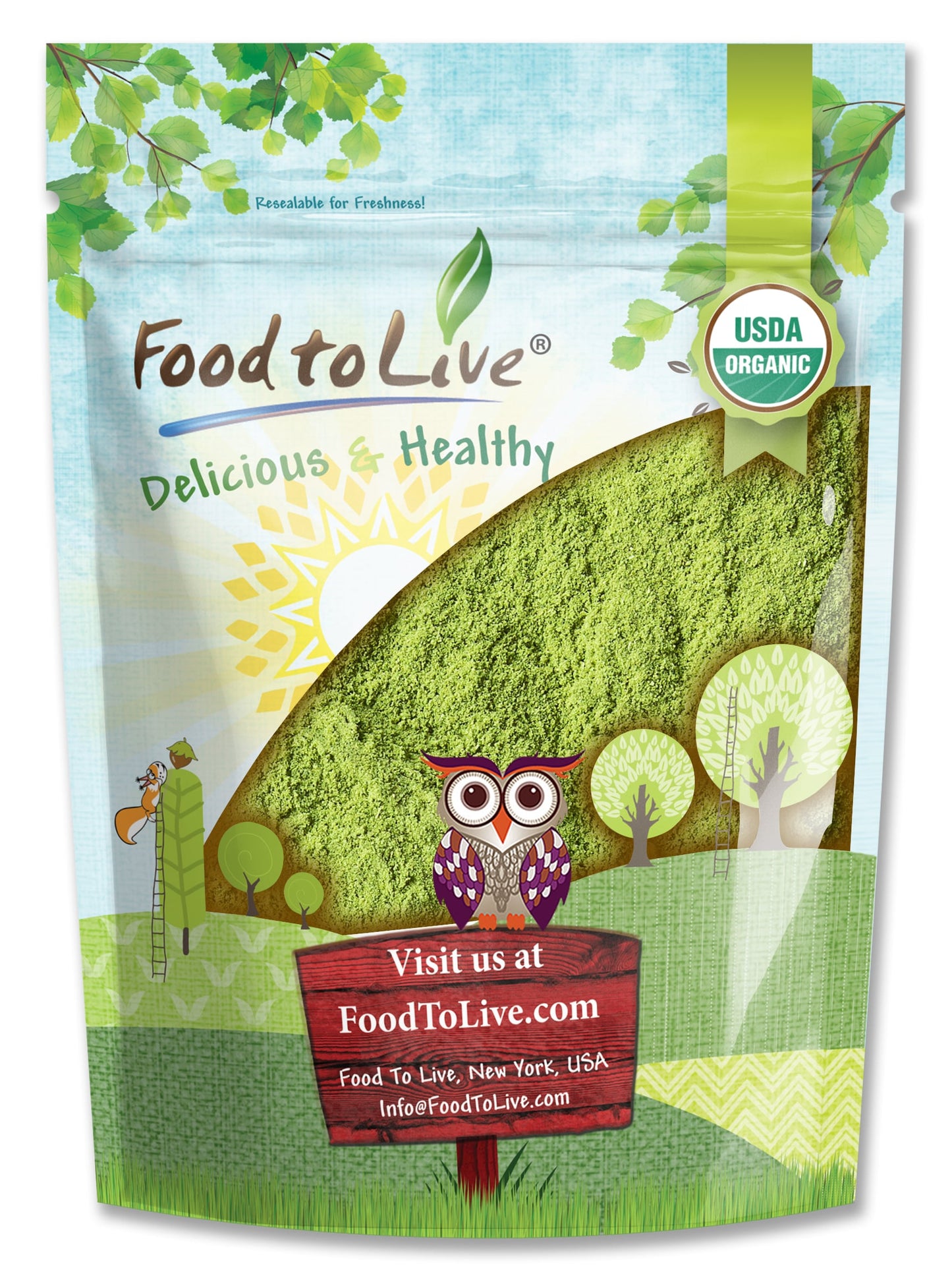 Organic Moringa Powder - by Food To Live