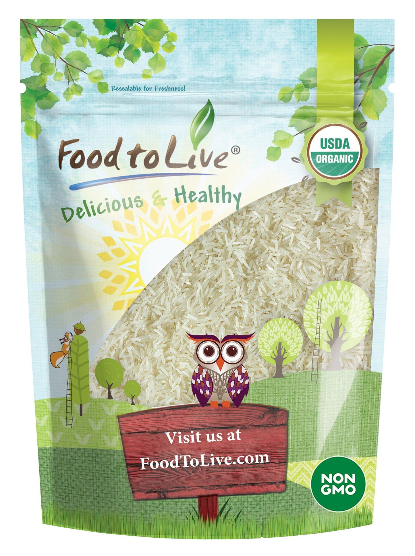 Organic Basmati White Rice - by Food To Live
