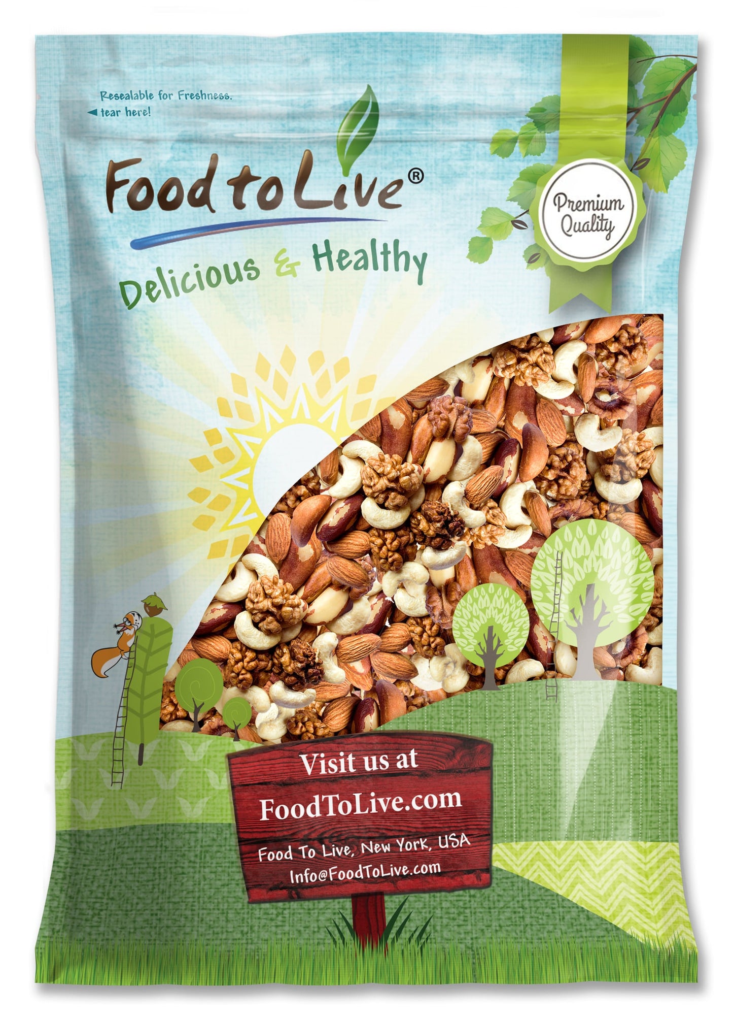Mixed Raw Nuts - by Food To Live