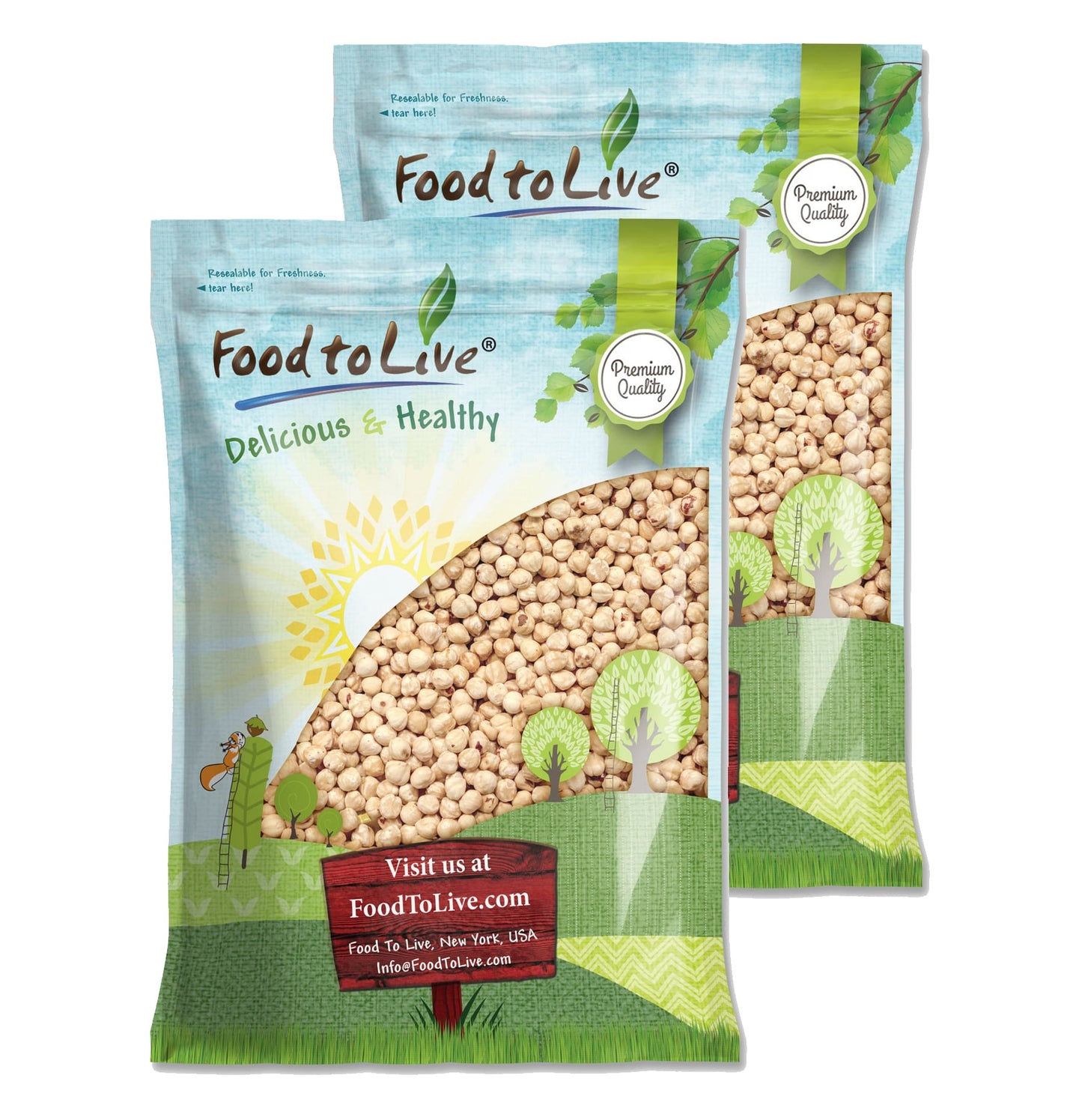 Blanched Hazelnuts - by Food To Live