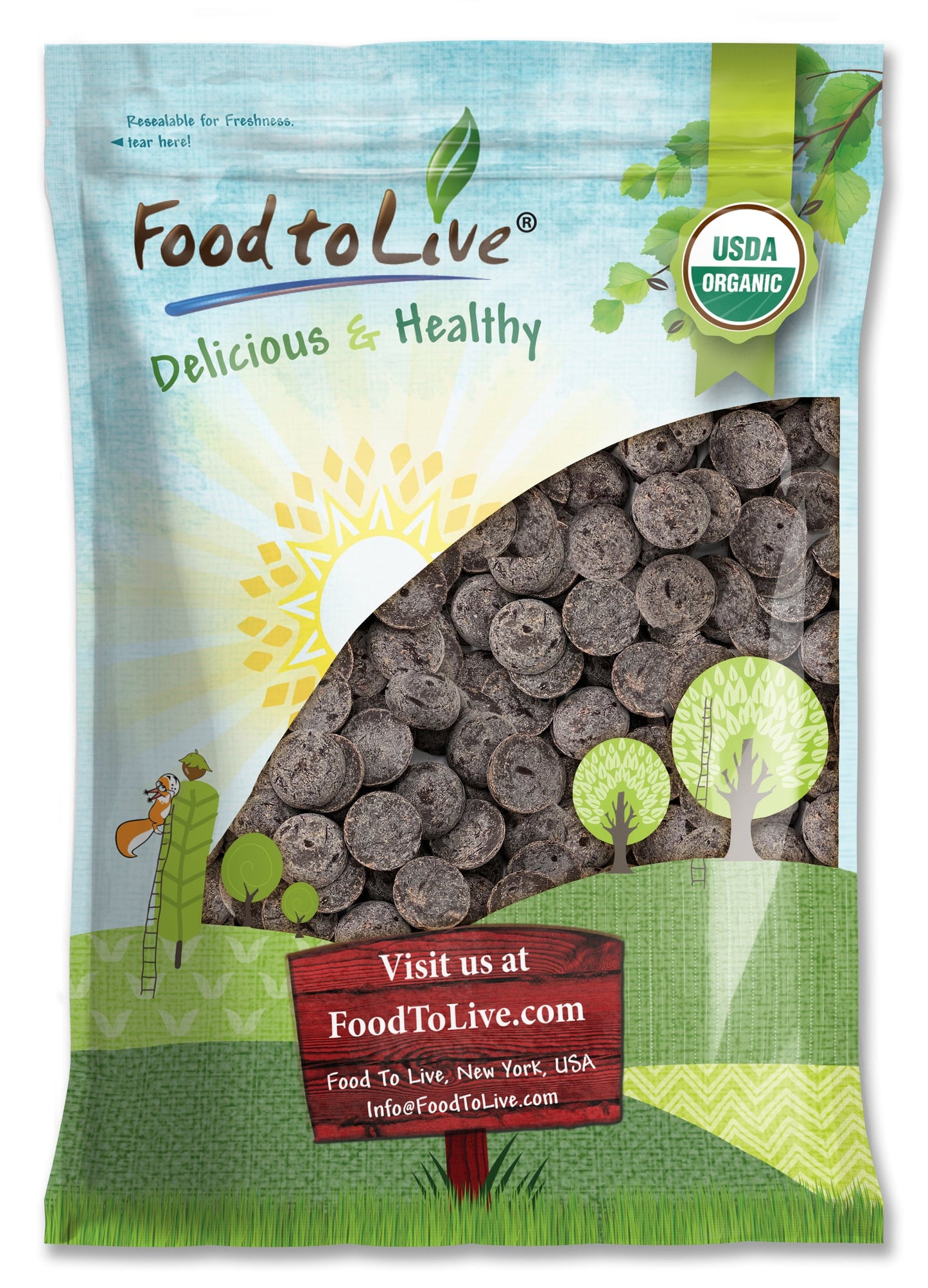 Organic Cacao Paste Wafers - by Food To Live