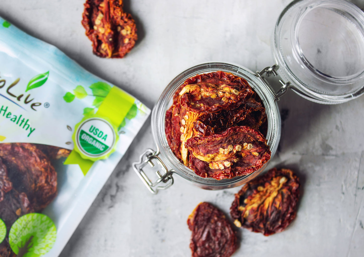 Organic Sun-Dried Tomatoes with Sea Salt - by Food To Live