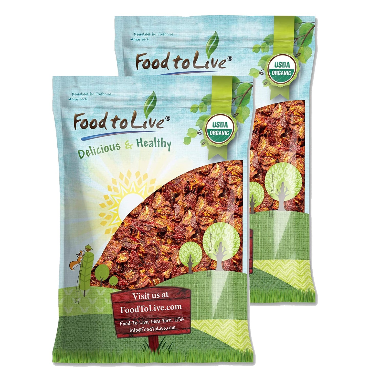 Organic Sun-Dried Tomatoes with Sea Salt - by Food To Live
