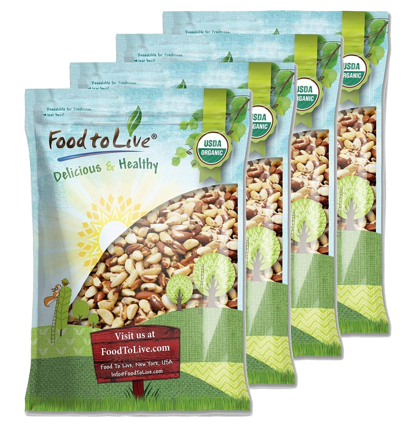 Organic Brazil Nuts - by Food To Live