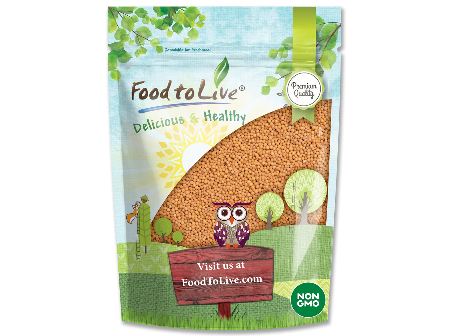 Yellow Mustard Seeds - by Food To Live