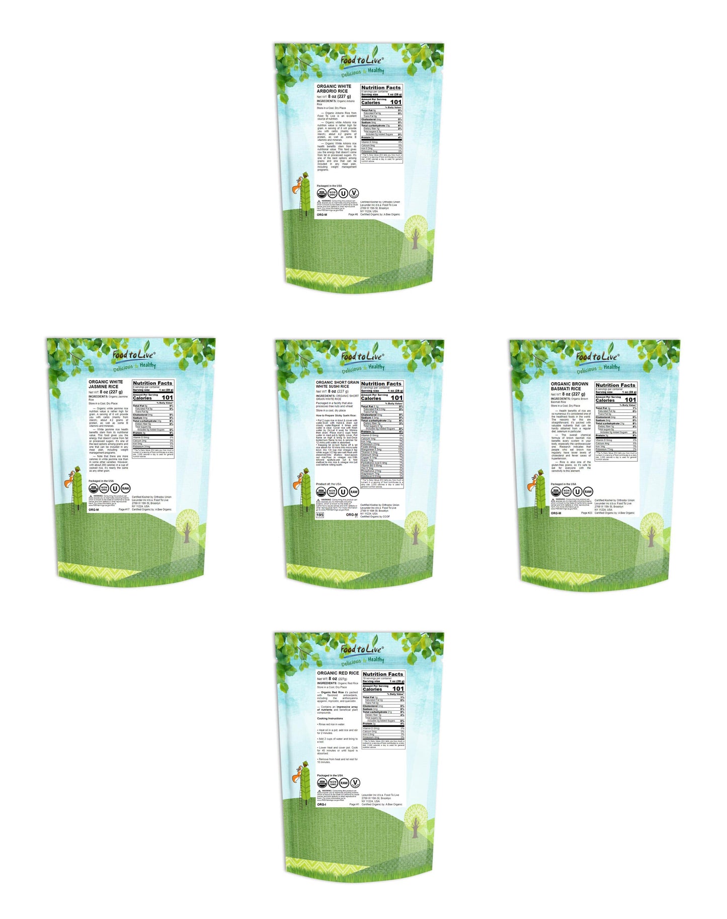 Organic Rice Lover Gift Box - by Food To Live