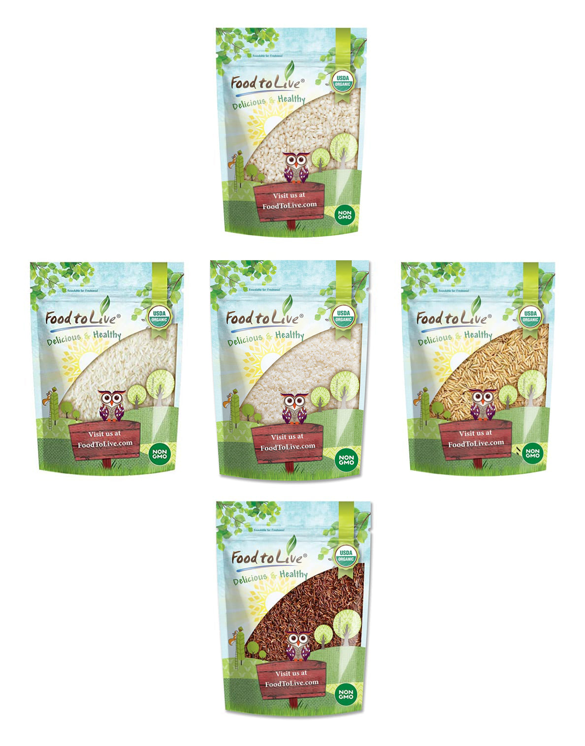 Organic Rice Lover Gift Box - by Food To Live