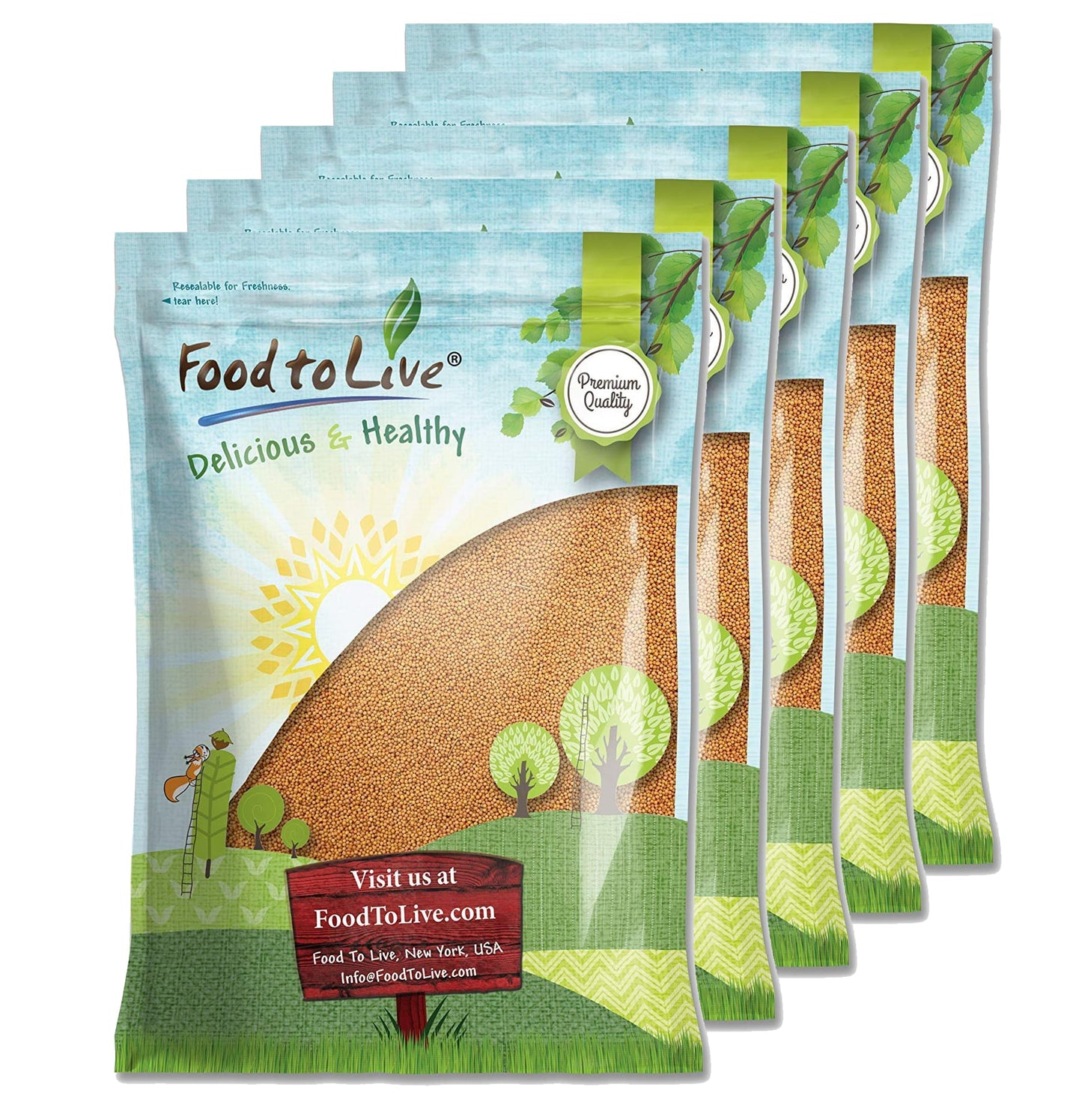 Yellow Mustard Seeds - by Food To Live