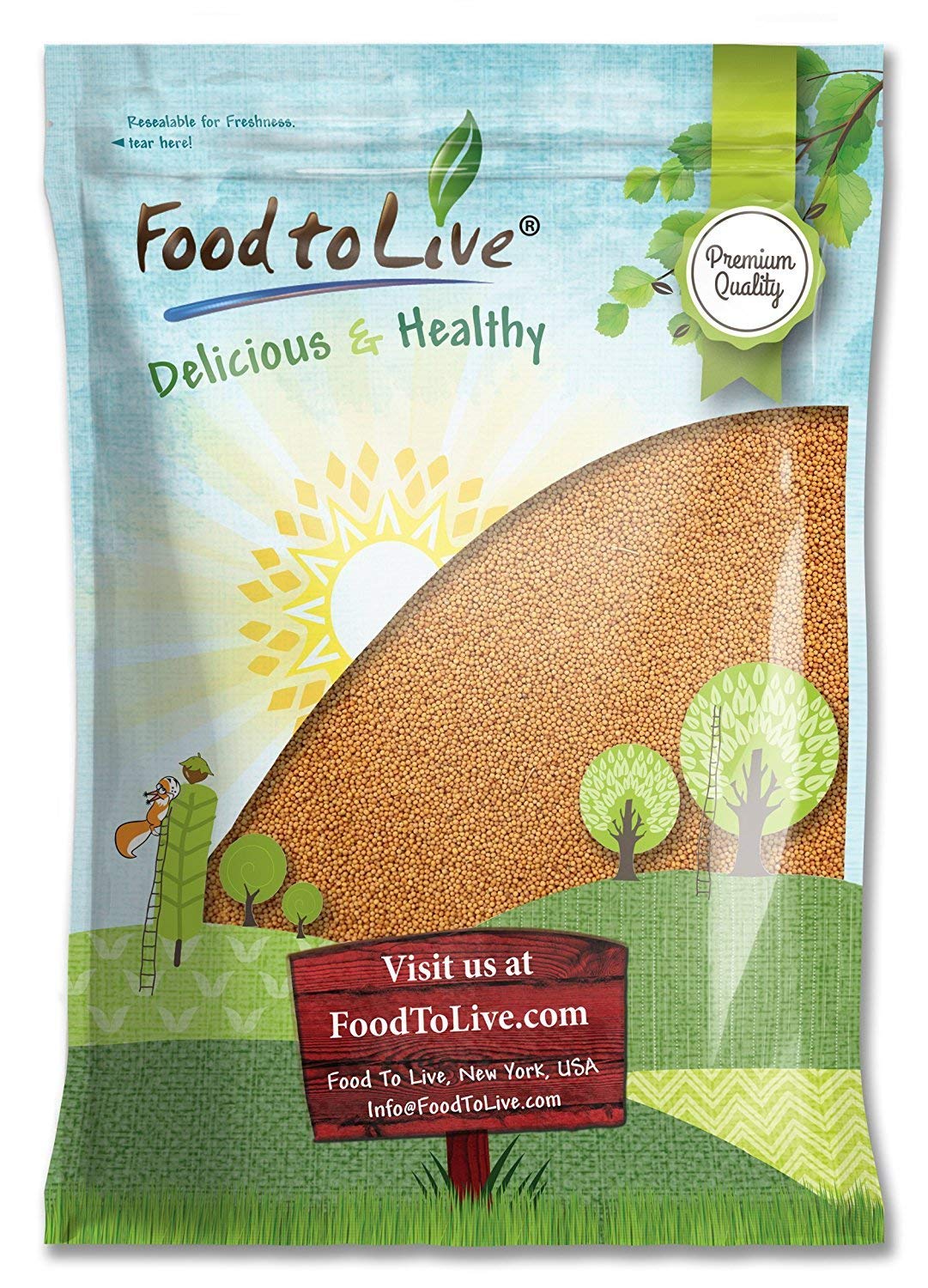 Yellow Mustard Seeds - by Food To Live